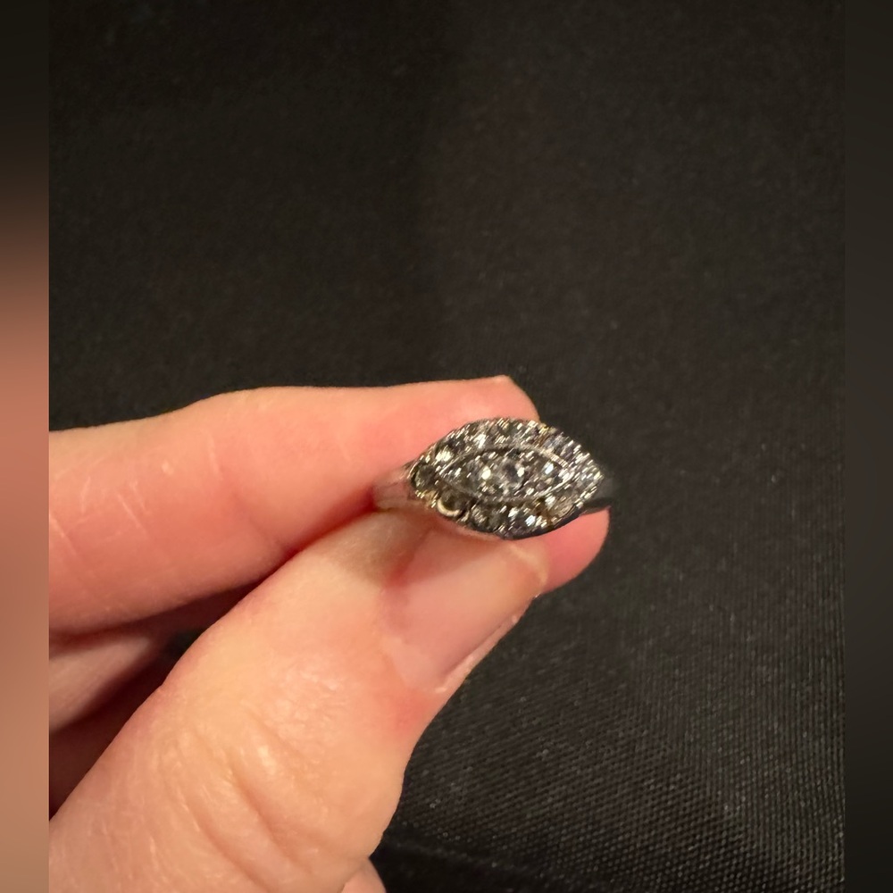 Elegant Sterling Silver Ring with Cubic Zirconias